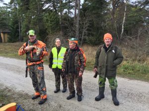 Silte jaktvårdslag samlat för rabbisjakt.